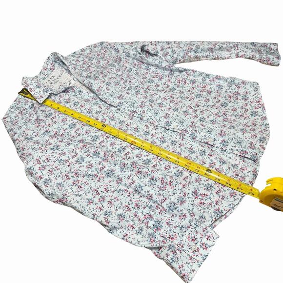 Frank And Eileen Barry Tailored Button Up Top Women's Floral Large Bohemian Boho - Picture 10 of 10